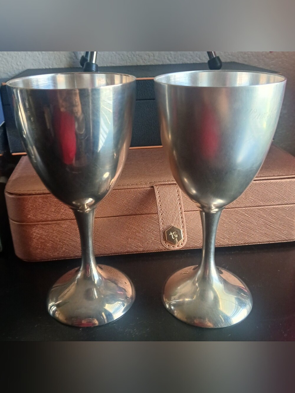 International Silver Co. Wine Goblets - Pair